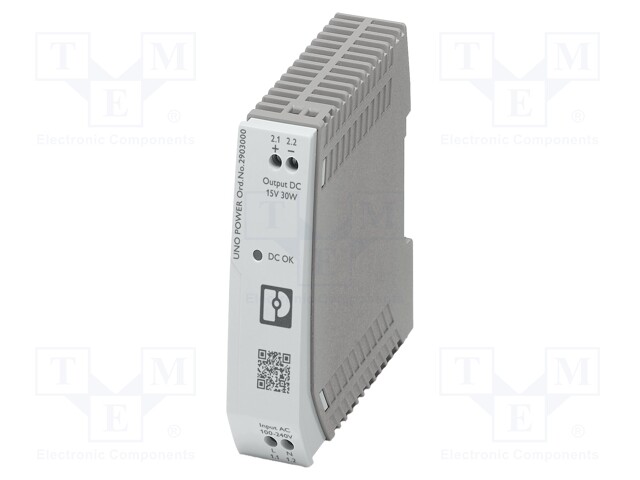 Power supply: switched-mode; Mounting: DIN; IP20