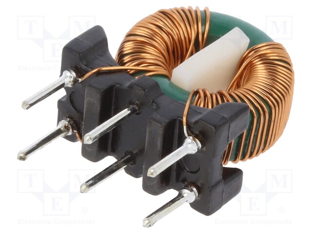 Inductor: wire; THT; 6.8mH; 700mA; 179mΩ; 230VAC; 4.5x7.5mm; 10kHz