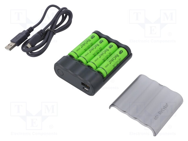 Charger: for rechargeable batteries; Ni-MH; Size: AA,AAA