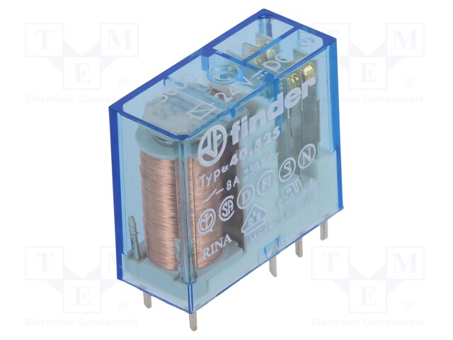 Relay: electromagnetic; DPDT; Ucoil: 24VDC; 8A/250VAC; 8A/30VDC