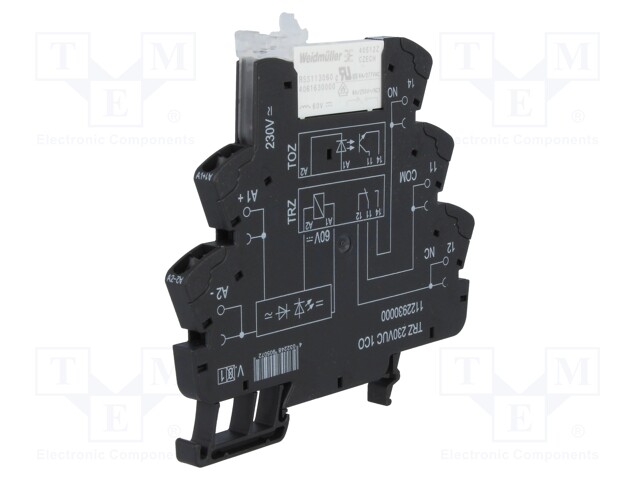 Relay: interface; SPDT; Ucoil: 230VDC; Ucoil: 230VAC; 6A