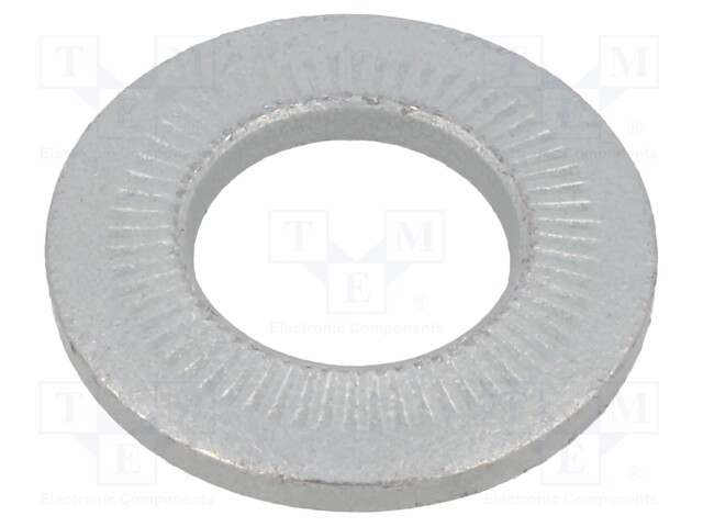 Washer; internally serrated; M16; D=32mm; h=4.1mm; spring steel