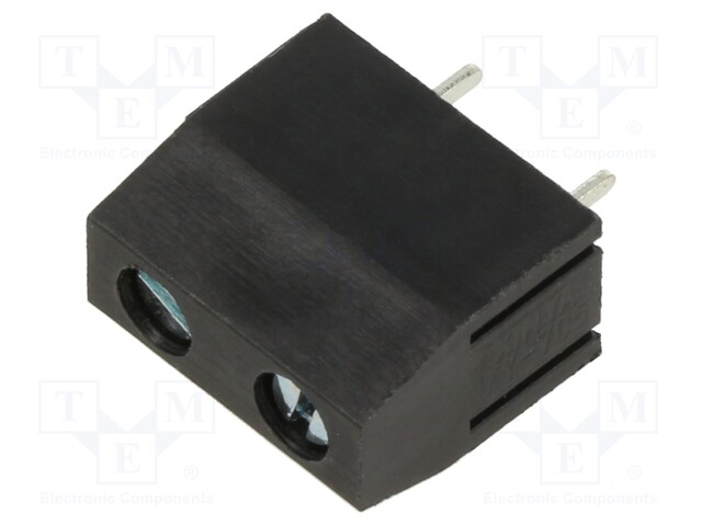 PCB terminal block; angled 90°; 7.5mm; ways: 2; on PCBs; terminal