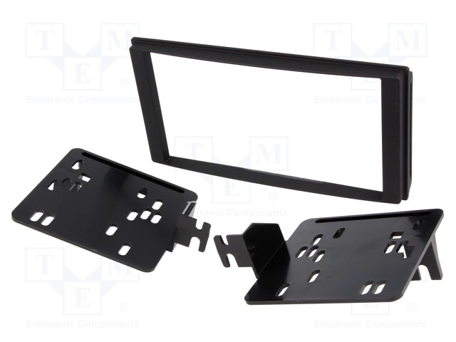 Radio mounting frame; Subaru; 2 DIN; black