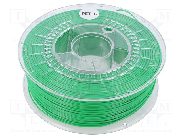 Filament: PET-G; 1.75mm; light green; 220÷250°C; 1kg; ±0,05mm