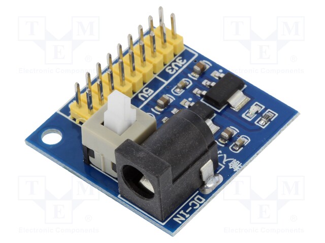 Converter: step down; Uin: 12V; 4.5x4.5mm; 800mA; Uout: 3.3V,5V