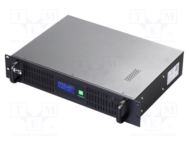 Power supply: UPS; 1.2kW; 2kVA; Uin: 230V; No.of out.sockets: 3