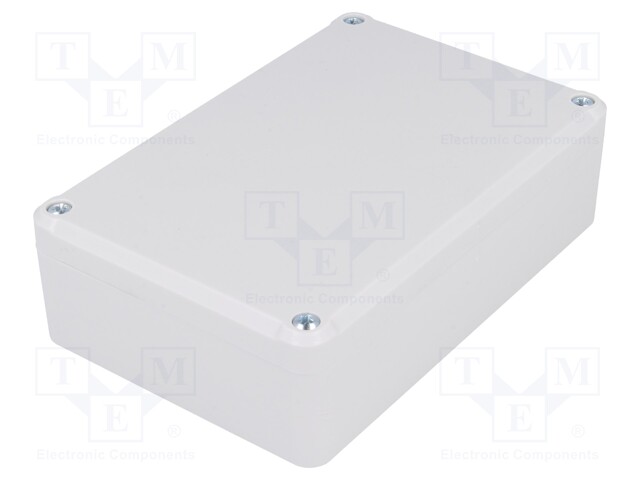 Enclosure: multipurpose; X: 80mm; Y: 120mm; Z: 36mm; ABS; grey; gasket