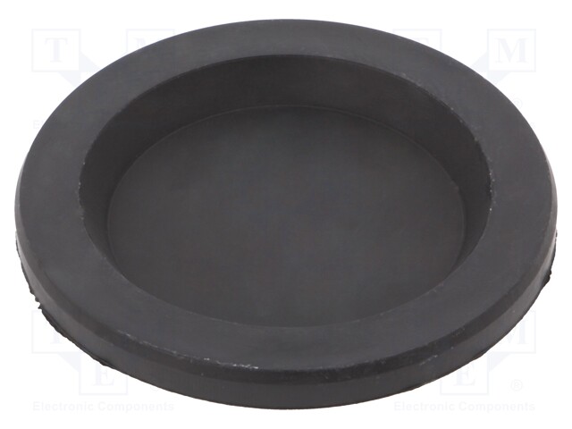 Grommet; with bulkhead; Ømount.hole: 70.2mm; Øhole: 53mm; black