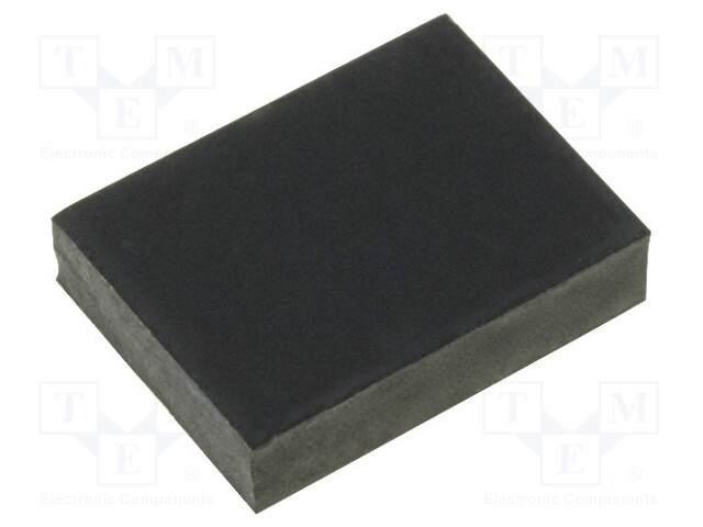 Self-adhesive foot; H: 3mm; black; rubber; W: 11.5mm; L: 8mm