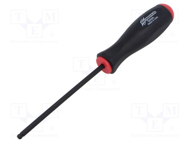 Screwdriver; hex key,spherical; HEX 5mm; Blade length: 109mm