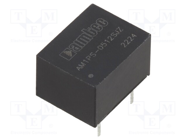 Converter: DC/DC; 1W; Uin: 4.5÷5.5V; Uout: 12VDC; Iout: 84mA; DIP8