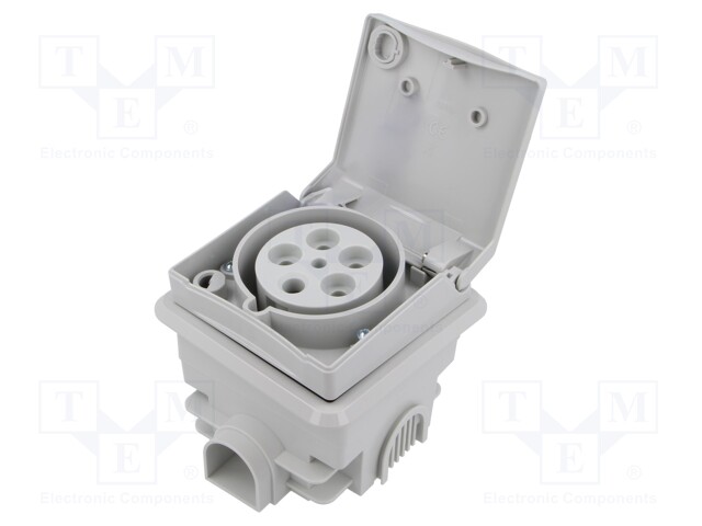 Connector: AC supply 3-phase; socket; female; 32A; 400VAC; IP44