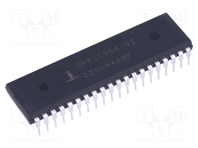 IC: interface; I/O expander; 4.5÷5.5VDC; parallel; THT; DIP40