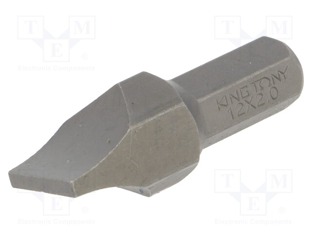 Screwdriver bit; slot; 12,0x2,0mm; Overall len: 36mm