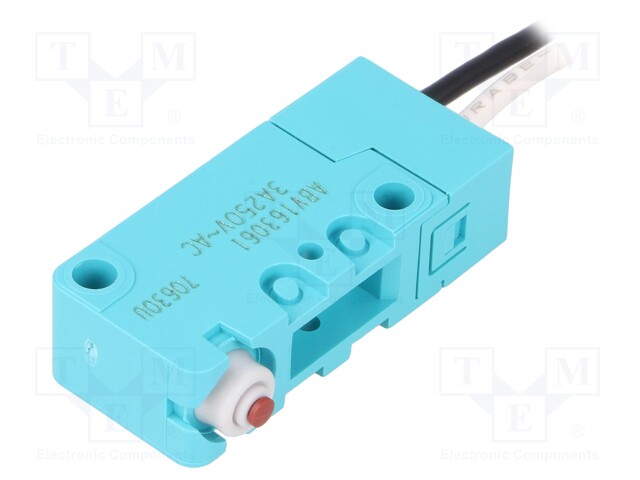 Microswitch SNAP ACTION; without lever; SPST-NO; 3A/250VAC; IP67