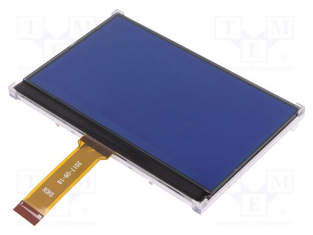 Display: LCD; graphical; 240x128; STN Negative; 122.2x79.8x6.5mm