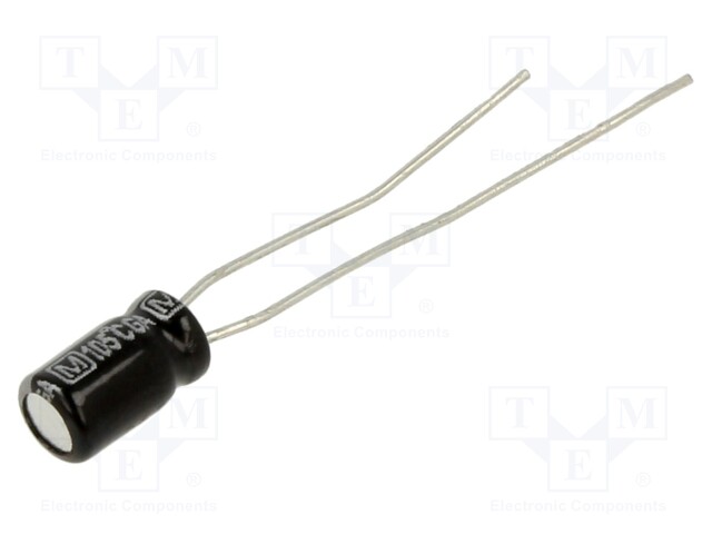 Capacitor: electrolytic; THT; 10uF; 25VDC; Ø4x7mm; Pitch: 2.5mm