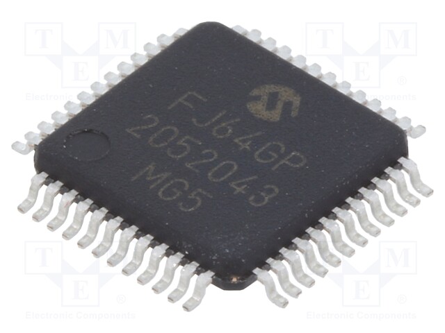 PIC microcontroller; Memory: 64kB; SRAM: 8.192kB; 2÷3.6VDC; SMD