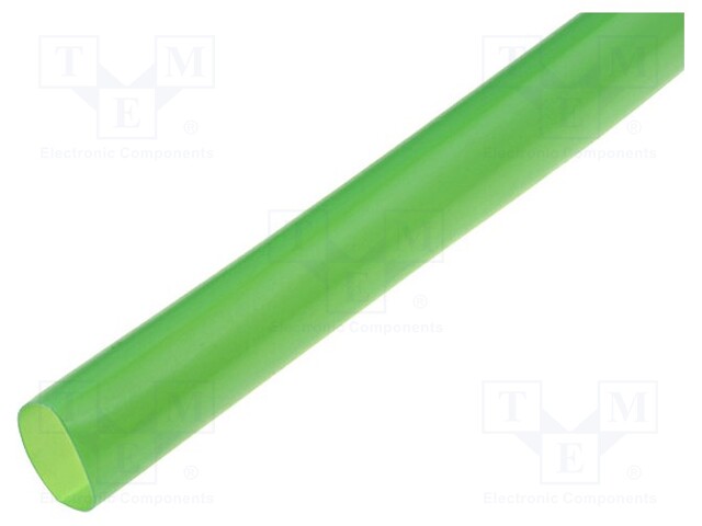 Heat shrink sleeve; glueless; 2: 1; 9.5mm; L: 1m; green; polyolefine