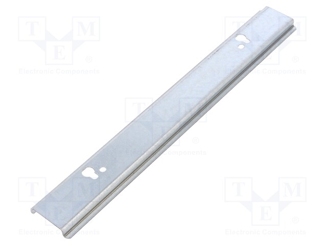 DIN rail; steel; W: 35mm; L: 250mm; GEOS-L-3030-18-O; Plating: zinc