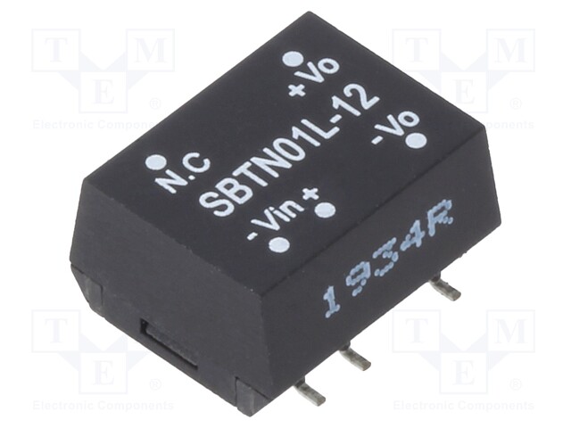 Converter: DC/DC; 1W; Uin: 4.5÷5.5V; 12VDC; Iout: 8.4÷84mA; SMD; 1.1g