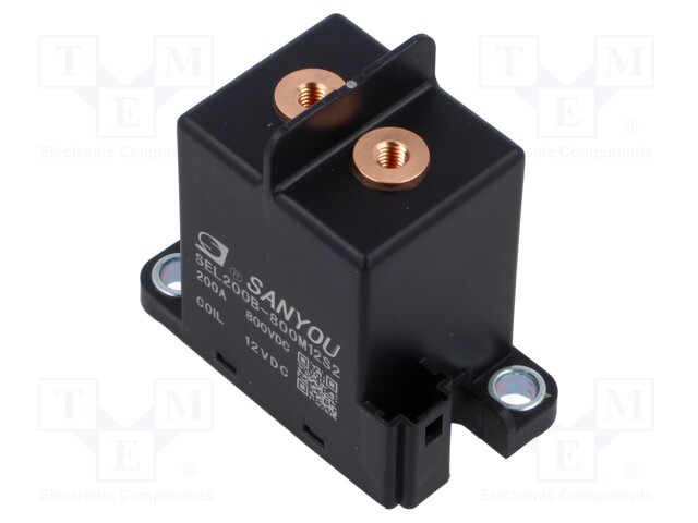 Relay: electromagnetic; SPST-NO; Ucoil: 12VDC; 200A; panel; 24Ω
