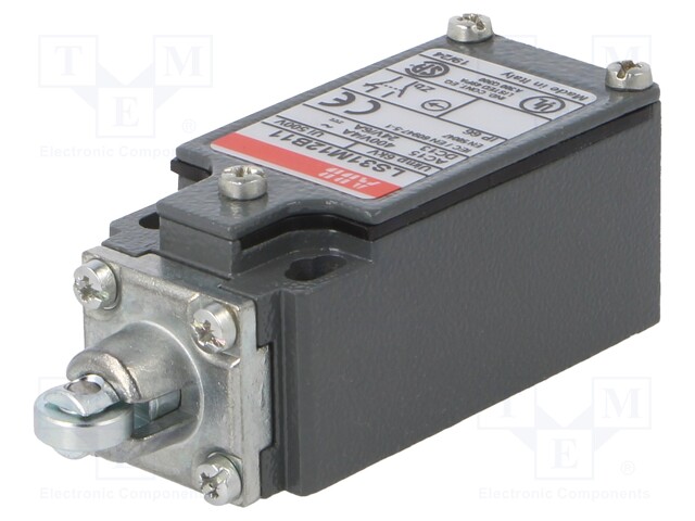 Limit switch; metal roller Ø12mm; NO + NC; 10A; max.400VAC; PG11