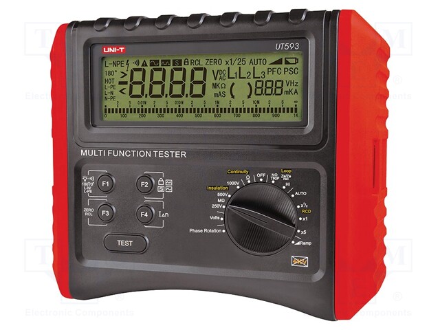 Appliance meter; LCD (9999),with a backlit; 250V/500V/1000V