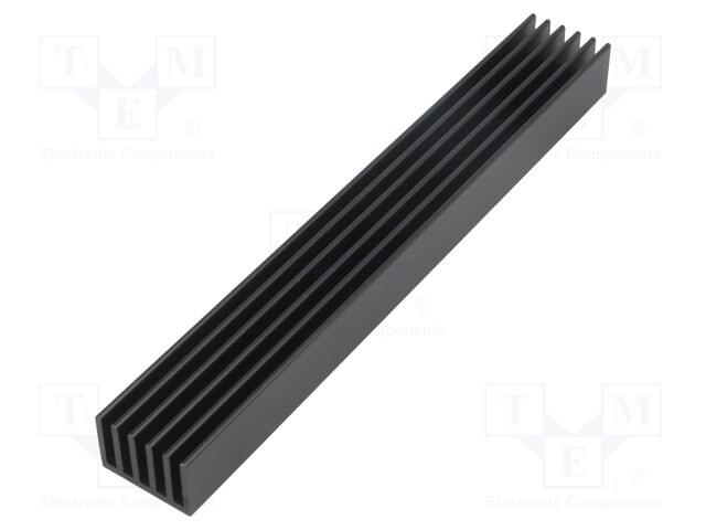 Heatsink: extruded; grilled; black; L: 150mm; W: 21mm; H: 14mm