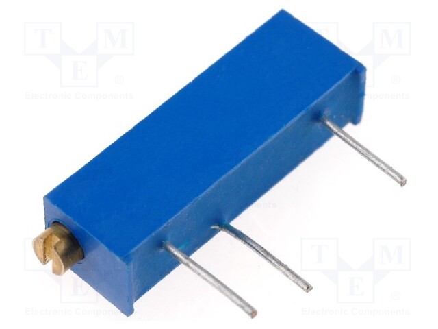 Potentiometer: mounting; multiturn; 2MΩ; 0.75W; No.of el.turns: 15