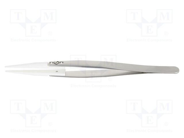 Tweezers; 140mm; Blades: straight,narrow; Blade tip shape: flat