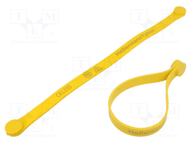 Cable tie; multi use,with magnetic closure; L: 330mm; W: 15mm; TPE