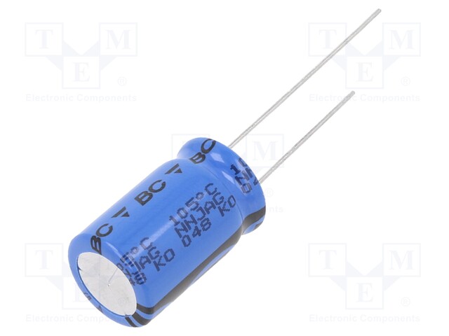 Capacitor: electrolytic; 470uF; 50VDC; Ø12.5x20mm; Pitch: 5mm; ±20%