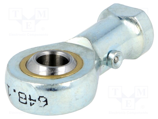 Ball joint; 8mm; Thread: M8; Mat: steel; Pitch: 1,25; Plating: zinc