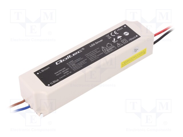 Power supply: switched-mode; LED; 60W; 12VDC; 5A; IP67; OUT: 1