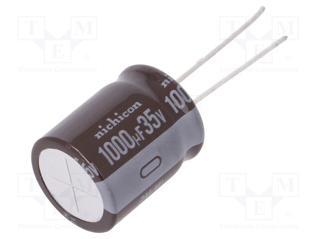 Capacitor: electrolytic; low impedance; THT; 1000uF; 35VDC; ±20%