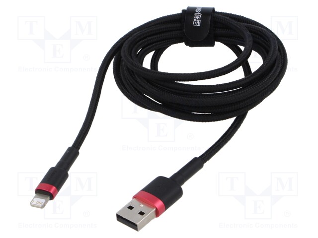 Cable; High Speed,USB 2.0; Apple Lightning plug,USB A plug; 2m