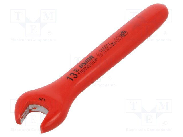 Wrench; insulated,single sided,spanner; 13mm; 110/2VDEDP