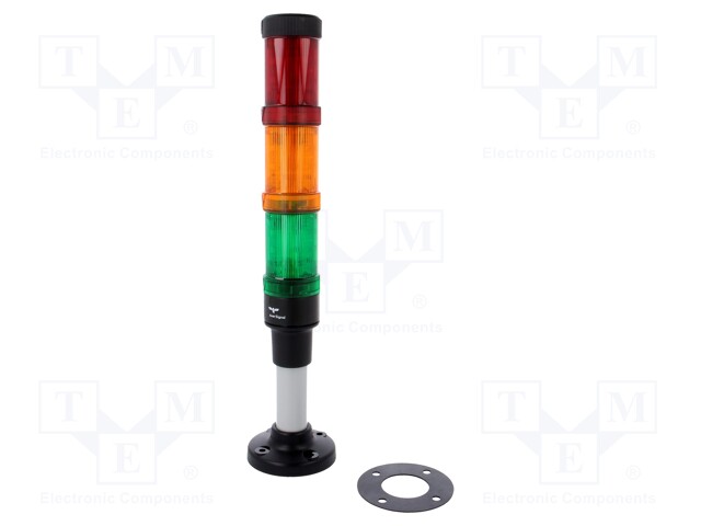 Signaller: signalling column; LED; red/orange/green; Usup: 24VDC