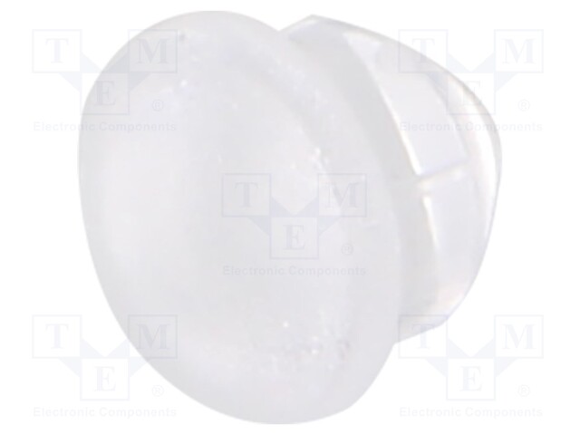 Fiber for LED; round; Ø5mm; Front: convex