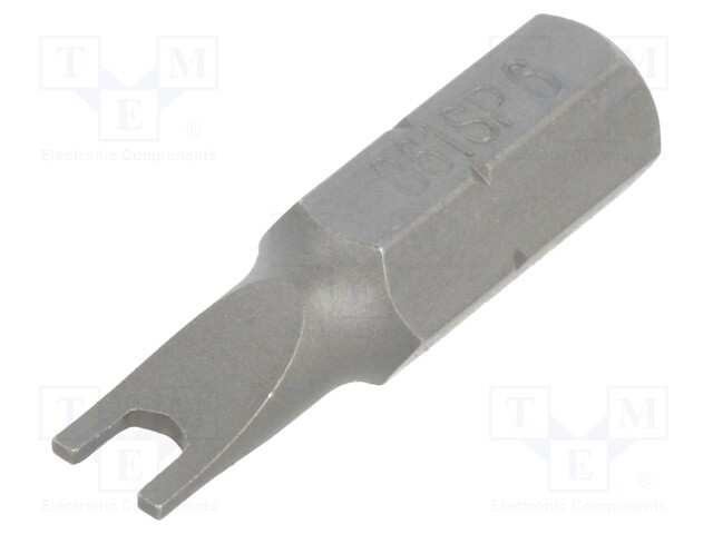 Screwdriver bit; spanner; SP6; Overall len: 25mm