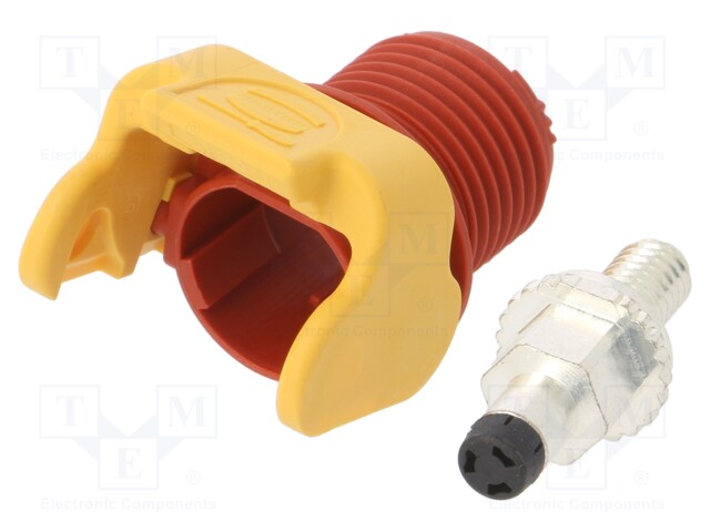 Socket; DC supply; Han® S,Han® S 120; male; PIN: 1; swivel; screw