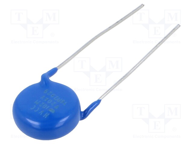 Ceramic Disc Capacitor, 1000 pF, 20 kV, HVCC Series, ± 20%, Y6P, 12.5 mm