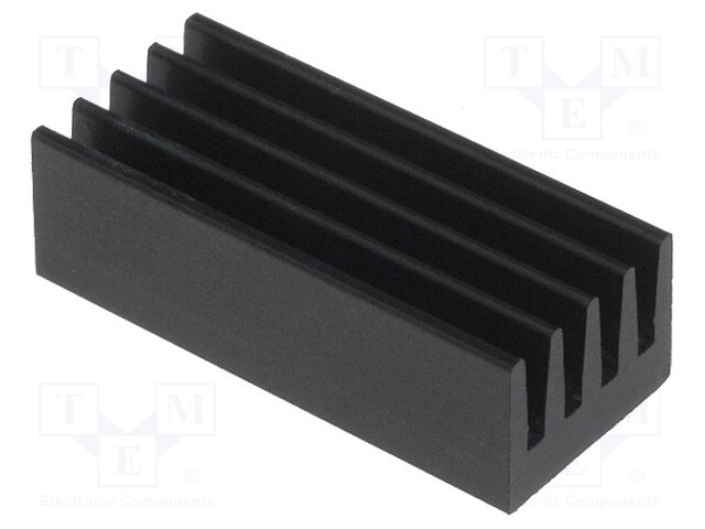 Heatsink: extruded; black; L: 19mm; W: 8mm; H: 6mm; 37K/W; aluminium