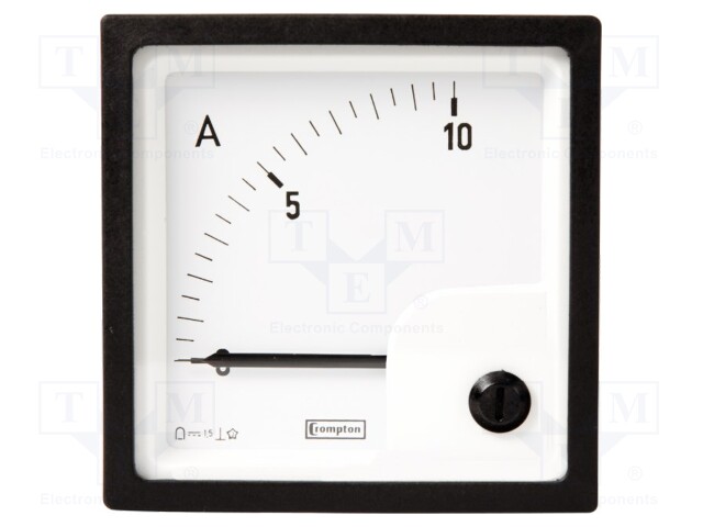 Meter: panel; analogue; 0÷1A; Class: 1,5; IP52; panel; 96x96mm