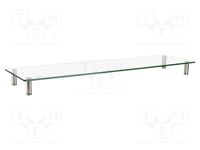 Monitor stand; 20kg; Mat: metal,steel,glass; Dim: 1000x260x93mm