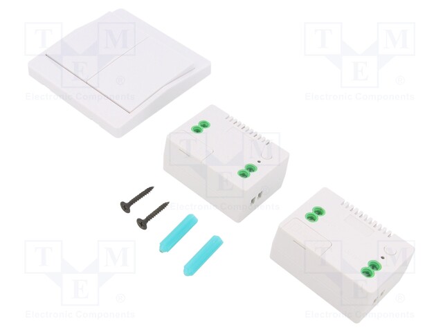 Wireless control set; LUNA; IP20; 230VAC; relay; 0÷40°C; OUT: 1