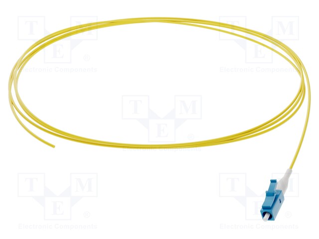 Optic fiber pigtail; LC; 2m; Optical fiber: 900um; yellow