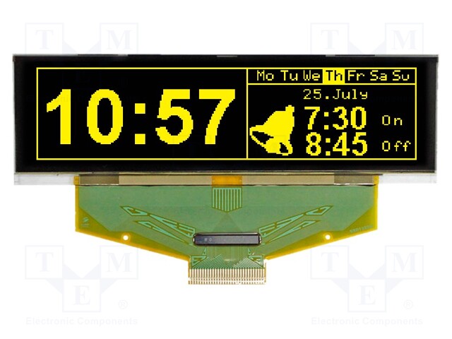 Display: OLED; graphical; 3.12"; 256x64; Dim: 88x27.8x2.05mm